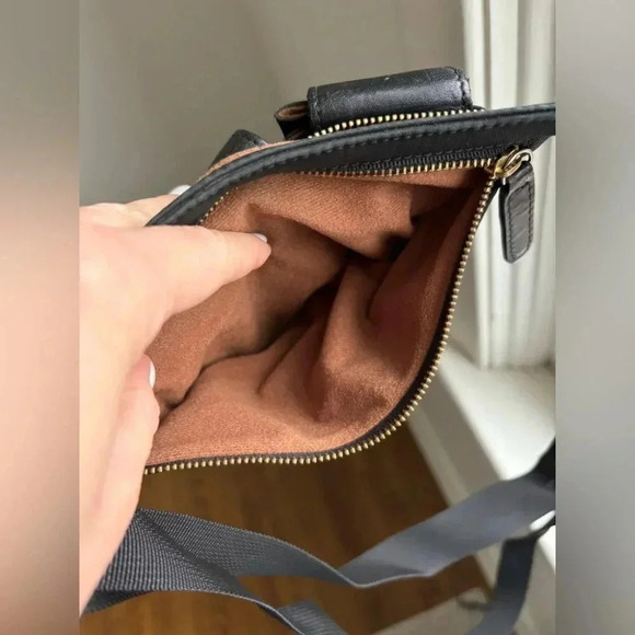 DKNY Black Leather Sling Back Bag - Picture 8 of 10